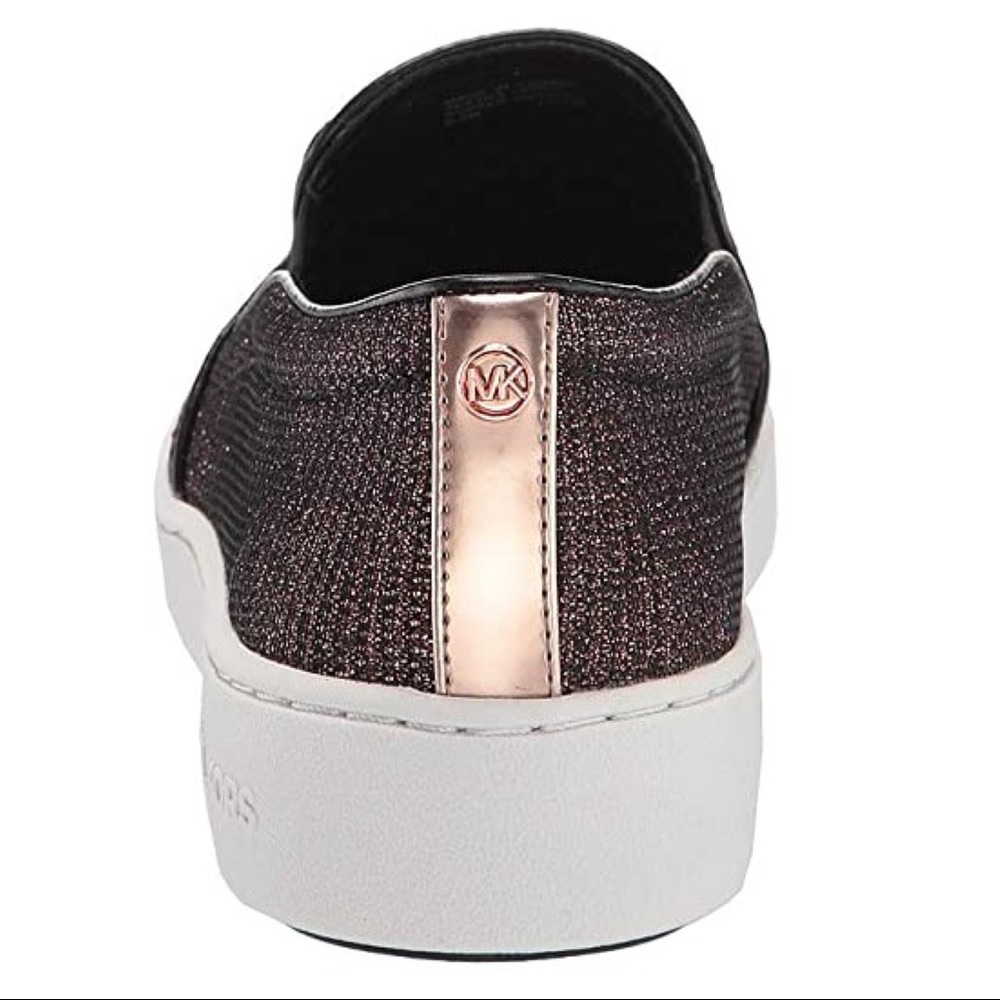 Michael Kors KEATON Glitter Chain-Mesh Slip-On Sne - Picture 7 of 8